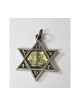 Collier Pendentif Étoile de David avec Emblème de Tsahal sur Re... | Armée israélienne