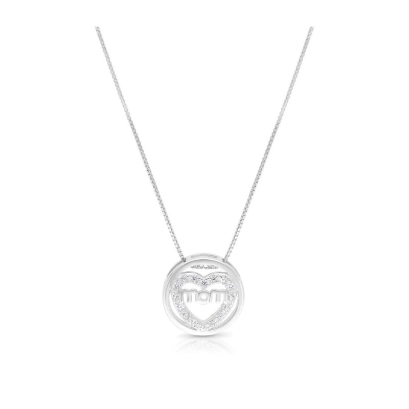 Collier en argent sterling 925 avec pendentif maman... | Bijoux de mode israéliens