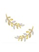Boucles d'oreilles en argent sterling plaqué or avec zircons C... | Boucles d'oreilles