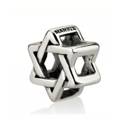 Sterling Silver Star of David Charm for Bracelet o... | Judaica Charms