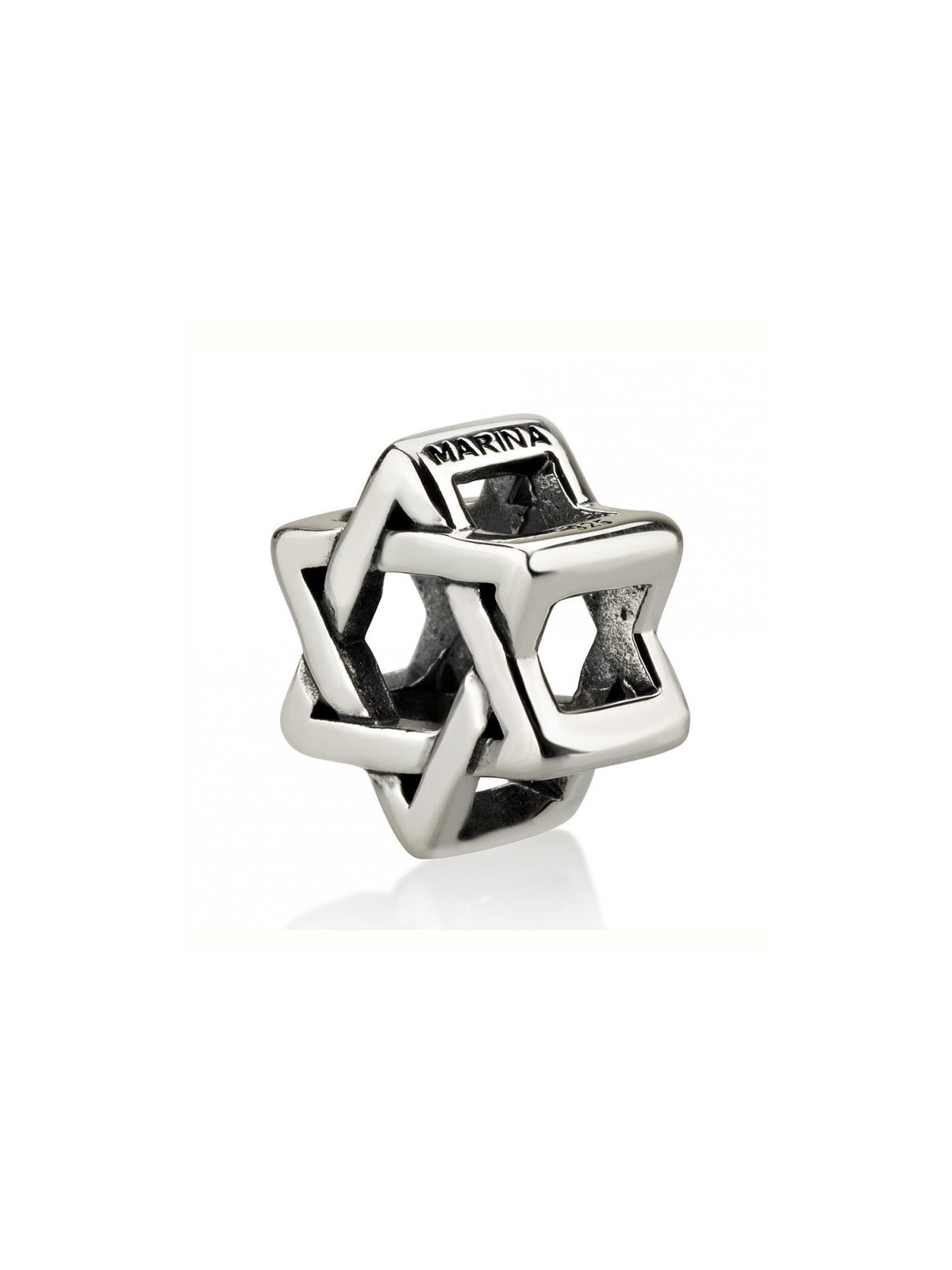 Sterling Silver Star of David Charm for Bracelet o... | Judaica Charms