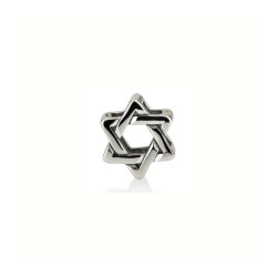Sterling Silver Star of David Charm for Bracelet o... | Judaica Charms