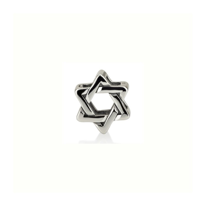 Sterling Silver Star of David Charm for Bracelet o... | Judaica Charms