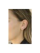 Boucles d'oreilles en argent sterling avec zircons en forme de coeur... | Boucles d'oreilles