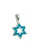 Silver and Opal Star of David Pendant | Opal Star of David Necklaces