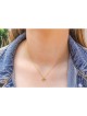 Collier en argent sterling plaqué avec or jaune E... | Pendentif juif