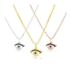 Sterling Silver Necklace Plated with Yellow Gold E... | Jewish Pendant