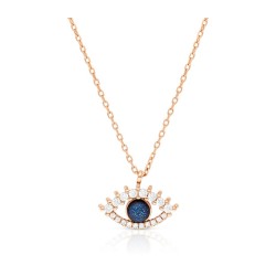 Collier en argent sterling avec pendentif plaqué or rose... | Pendentif juif