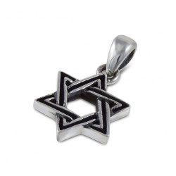 Decorative Star of David Pendant Necklace Sterling Si... | Men Jewelry