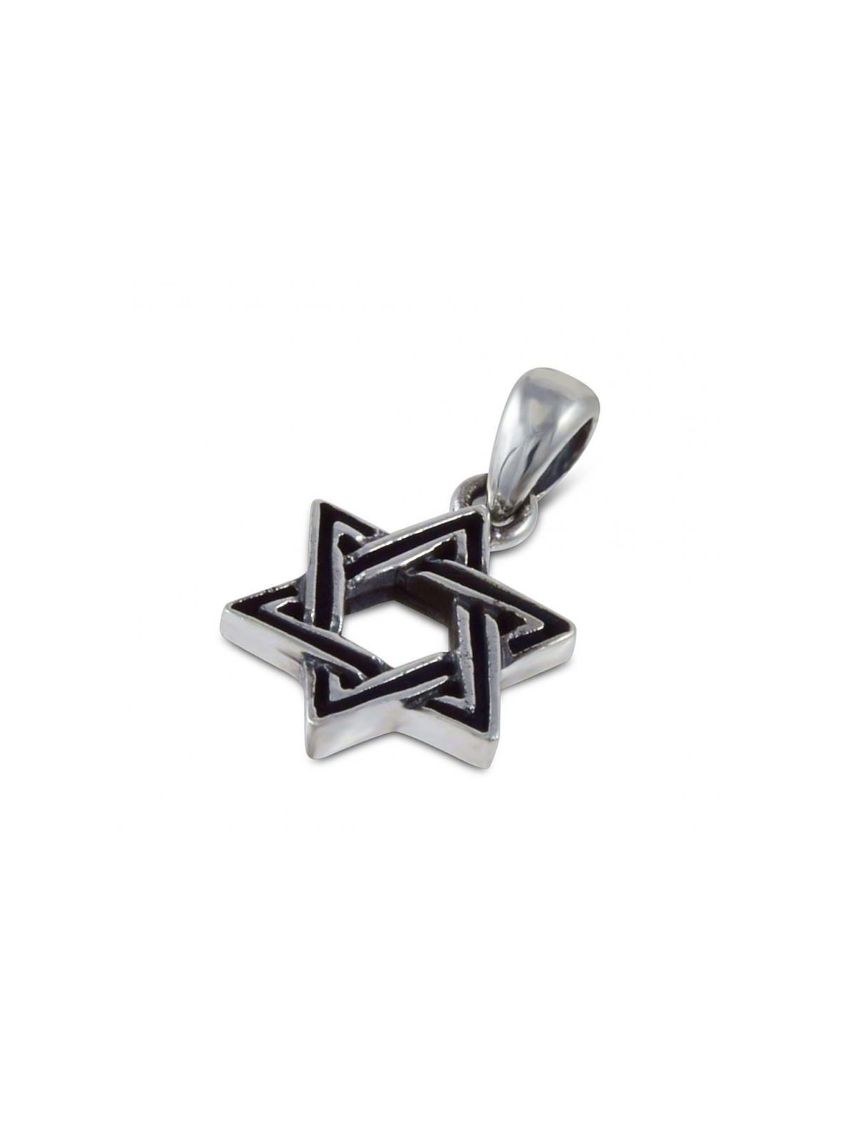 Decorative Star of David Pendant Necklace Sterling Si... | Men Jewelry
