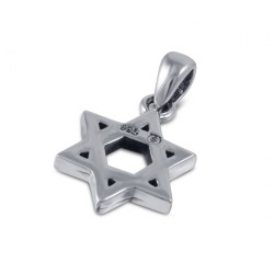 Decorative Star of David Pendant Necklace Sterling Si... | Men Jewelry