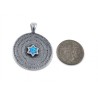 72 Names of God and Opal Stone Sterling Silver Nec... | Jewish Pendant