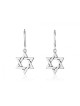 Sterling Silver Dangle Earrings Star of David | Earrings