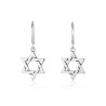 Sterling Silver Dangle Earrings Star of David | Earrings