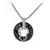 Hamsa and Shema Yisrael Sterling Silver Pendant Ne... | Jewish Pendant