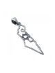 925 Sterling Silver Pendant Necklace Outline of Is... | Jewish Pendant