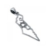 925 Sterling Silver Pendant Necklace Outline of Is... | Jewish Pendant