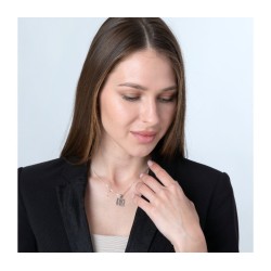 Sterling Silver Pendant Necklace Ahava Love in Hebrew | Jewish Pendant