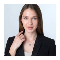 Sterling Silver Pendant Necklace Ahava Love in Hebrew | Jewish Pendant