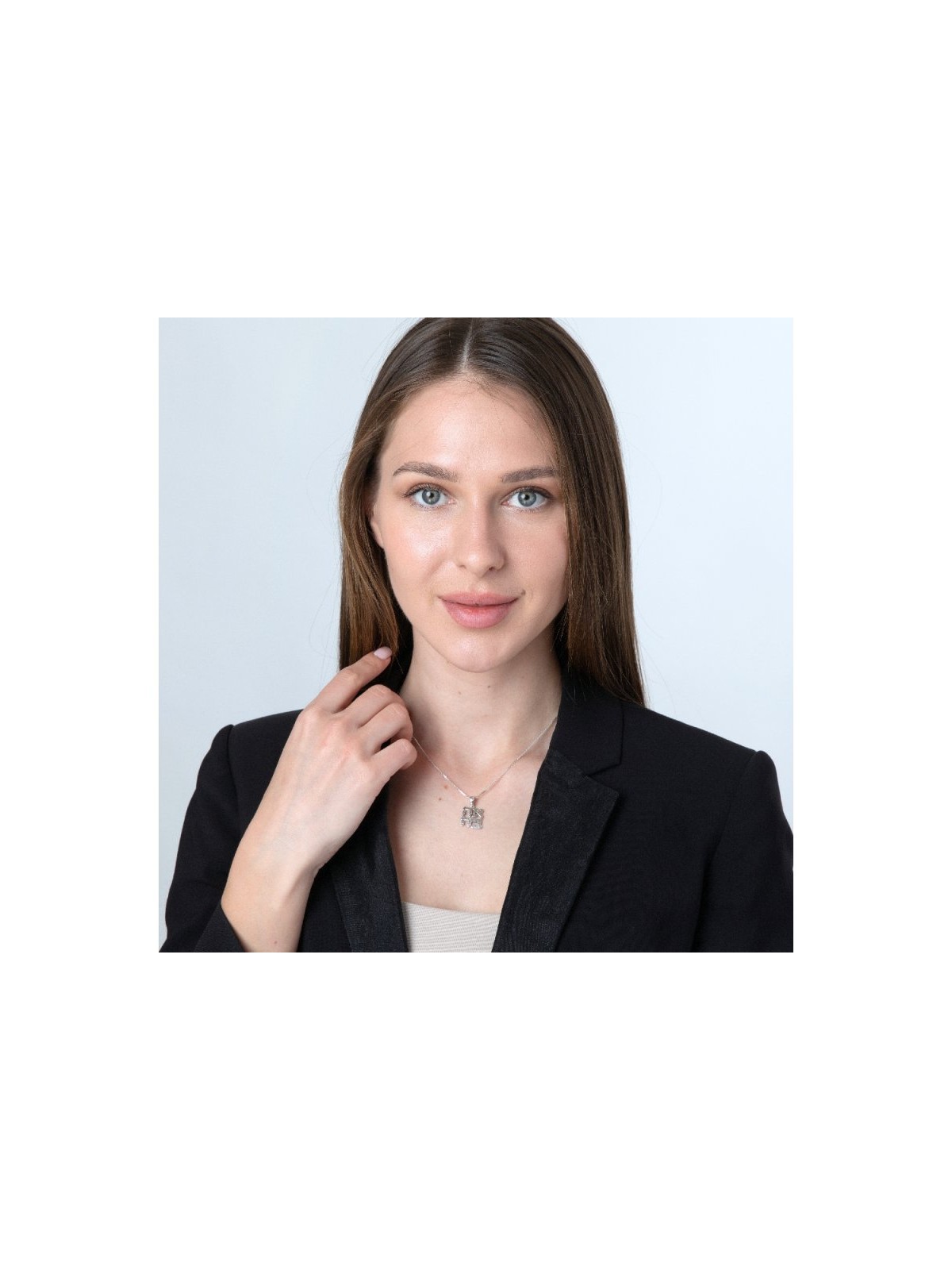 Sterling Silver Pendant Necklace Ahava Love in Hebrew | Jewish Pendant