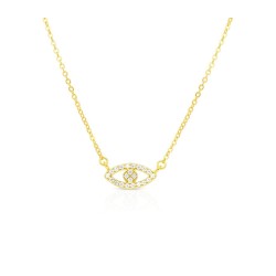 Collier plaqué or jaune en argent sterling 925 avec... | Pendentif juif