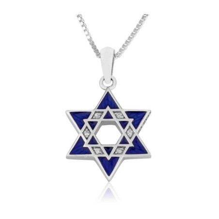 Sterling Silver Double Star of David Pend... | Jewish Gift from Israel
