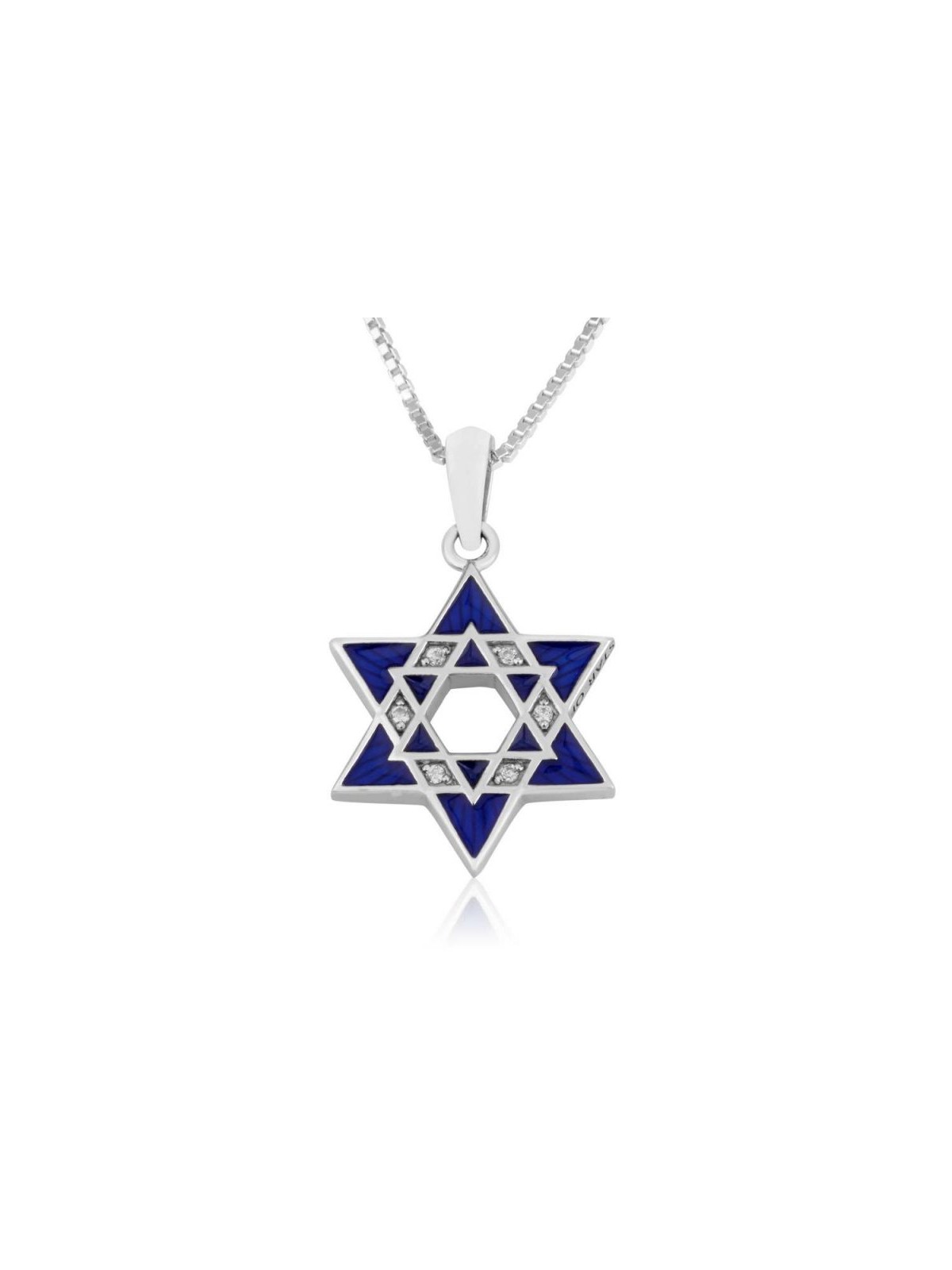 Sterling Silver Double Star of David Pend... | Jewish Gift from Israel