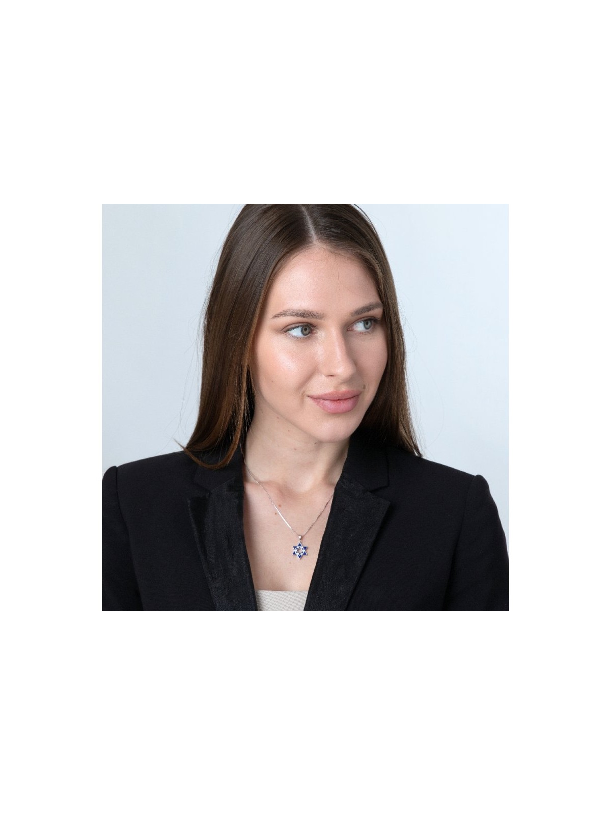 Sterling Silver Double Star of David Pend... | Jewish Gift from Israel