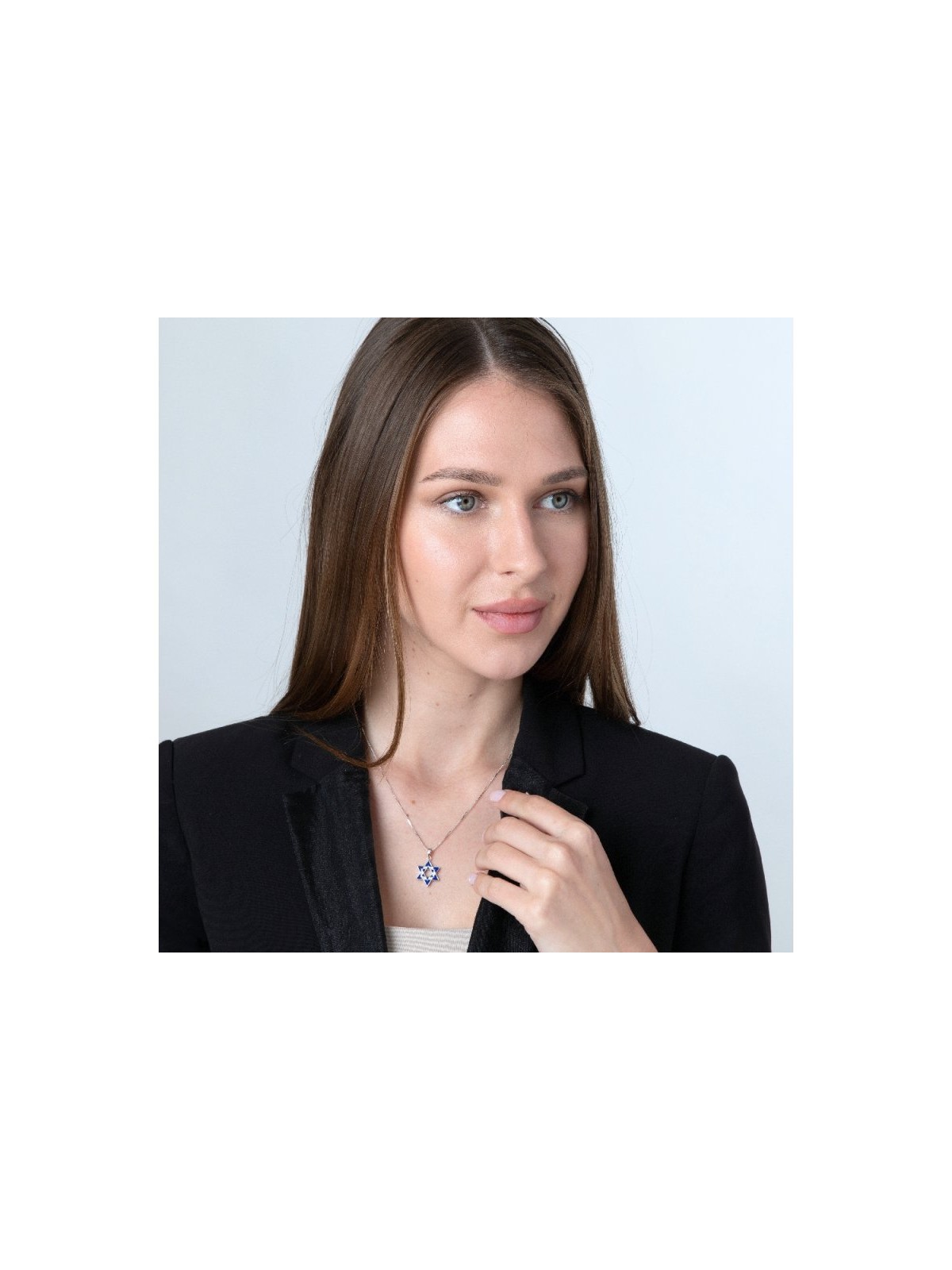 Sterling Silver Double Star of David Pend... | Jewish Gift from Israel