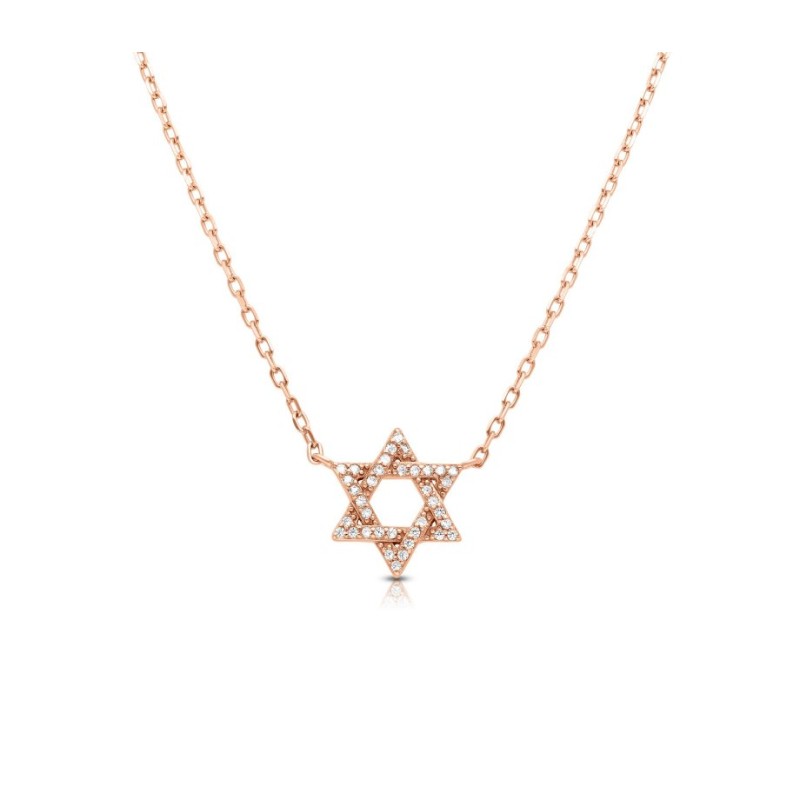 Rose Gold Plated Sterling Silver Necklace... | Israeli Fashion Jewelry