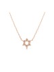 Collier en argent sterling plaqué or rose... | Bijoux de mode israéliens