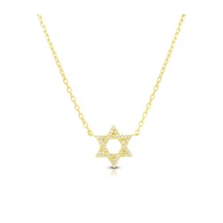 Collier en argent sterling plaqué or jaune... | Bijoux de mode israéliens