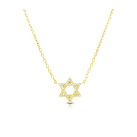 Collier en argent sterling plaqué or jaune... | Bijoux de mode israéliens