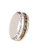 HaAri Silver Gold Rotating Ring with Twelve Tribe an... | Jewish Rings