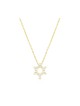 Star of David Pendant on Yellow Gold Plat... | Israeli Fashion Jewelry