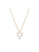 Star of David Pendant on Rose Gold Plated... | Israeli Fashion Jewelry