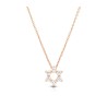 Star of David Pendant on Rose Gold Plated... | Israeli Fashion Jewelry