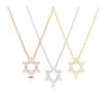 Star of David Pendant on Rose Gold Plated... | Israeli Fashion Jewelry