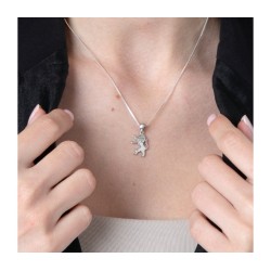 Sterling Silver Pendant Necklace Roaring Lion of J... | Jewish Pendant