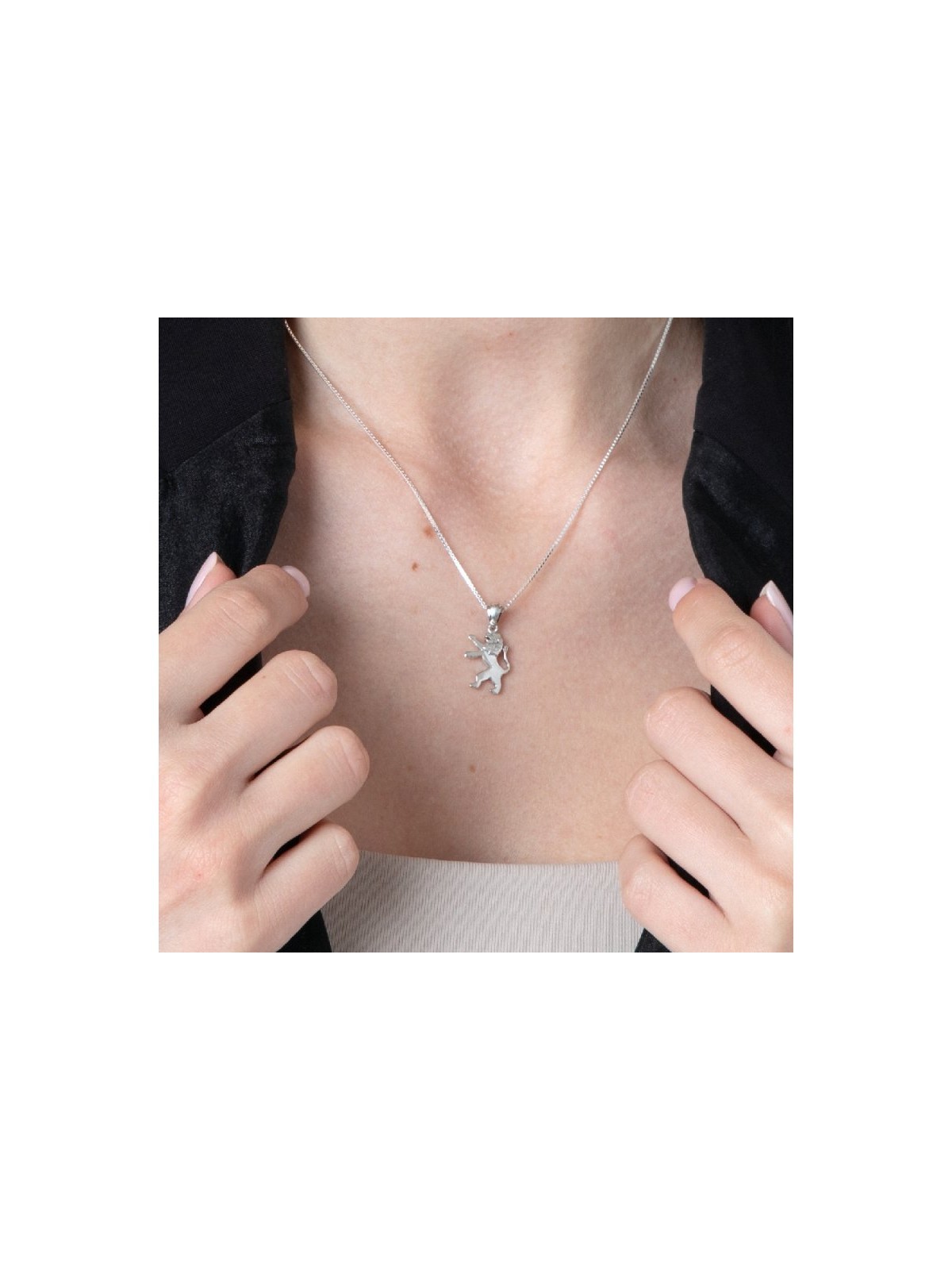 Sterling Silver Pendant Necklace Roaring Lion of J... | Jewish Pendant