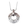 Rhodium Necklace If I forget thee O Jerusalem | Jewish Pendant