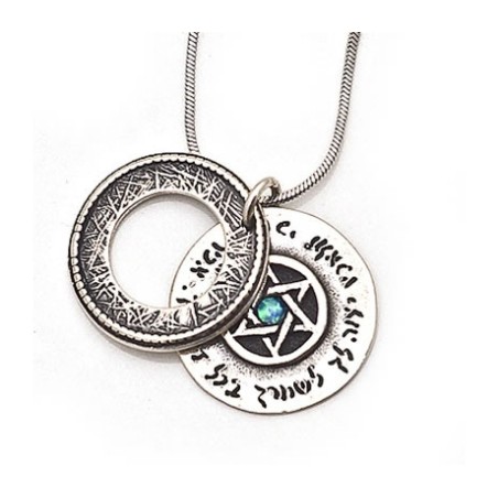 Silver Pendant for Protection by Golan Studio | Men Jewelry