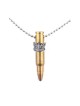 Necklace Gold Israeli Army M 16 Rifle Bullet Pendant... | Israeli Army