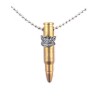 Necklace Gold Israeli Army M 16 Rifle Bullet Pendant... | Israeli Army