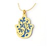 Ester Shahaf Hamsa Necklace with Tree Design | Hamsa Necklace
