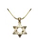 Rhodium Pendant Necklace Textured Star of... | Jewish Gift from Israel