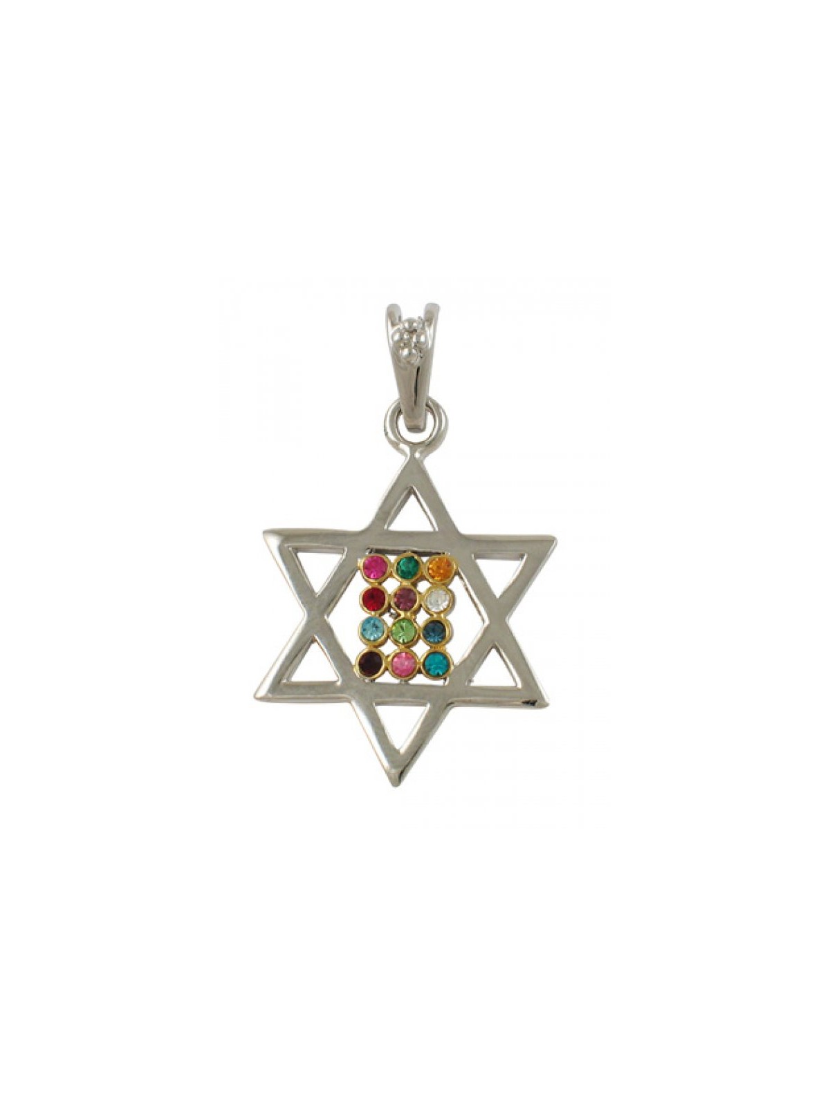 Gold Filled Two Tone Star of David Choshe... | Jewish Gift from Israel
