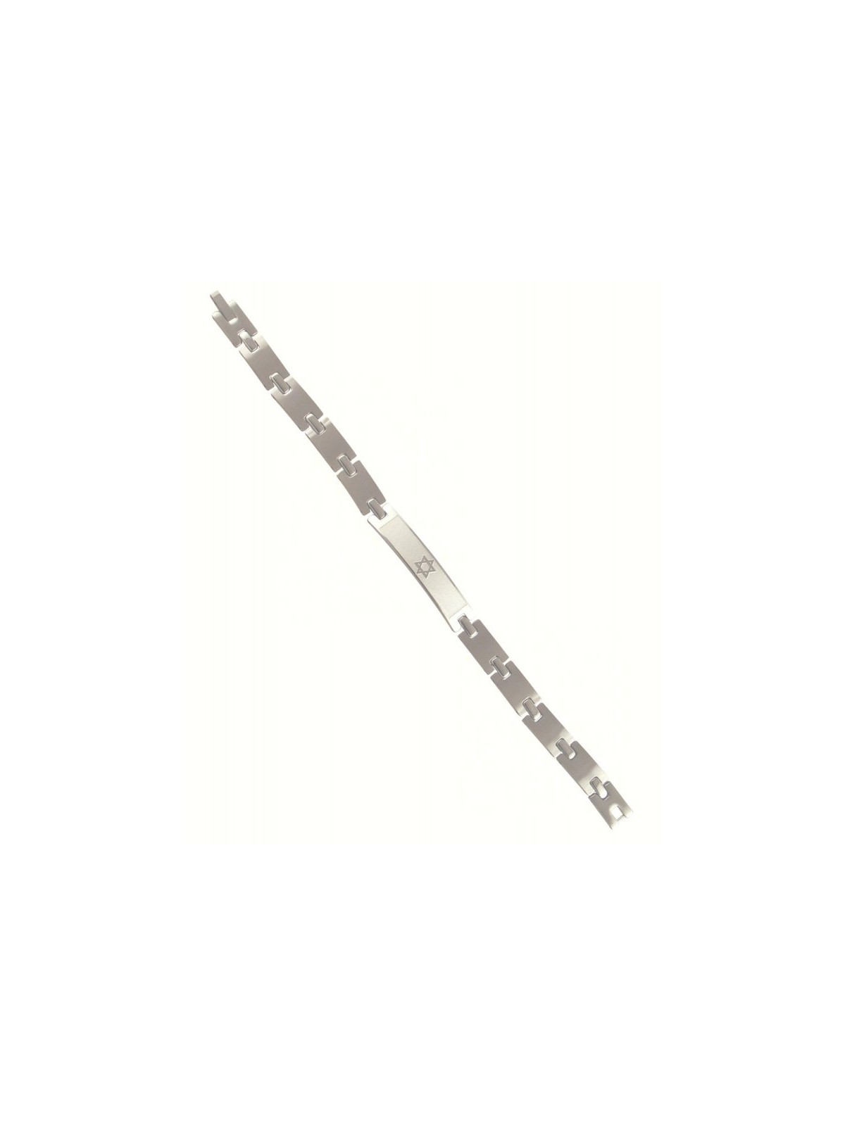 Stainless Steel Mans Bracelet Curved Links Bo... | Bracelets & Anklets