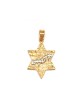 Gold Filled Western Wall Pendant Star of ... | Jewish Gift from Israel