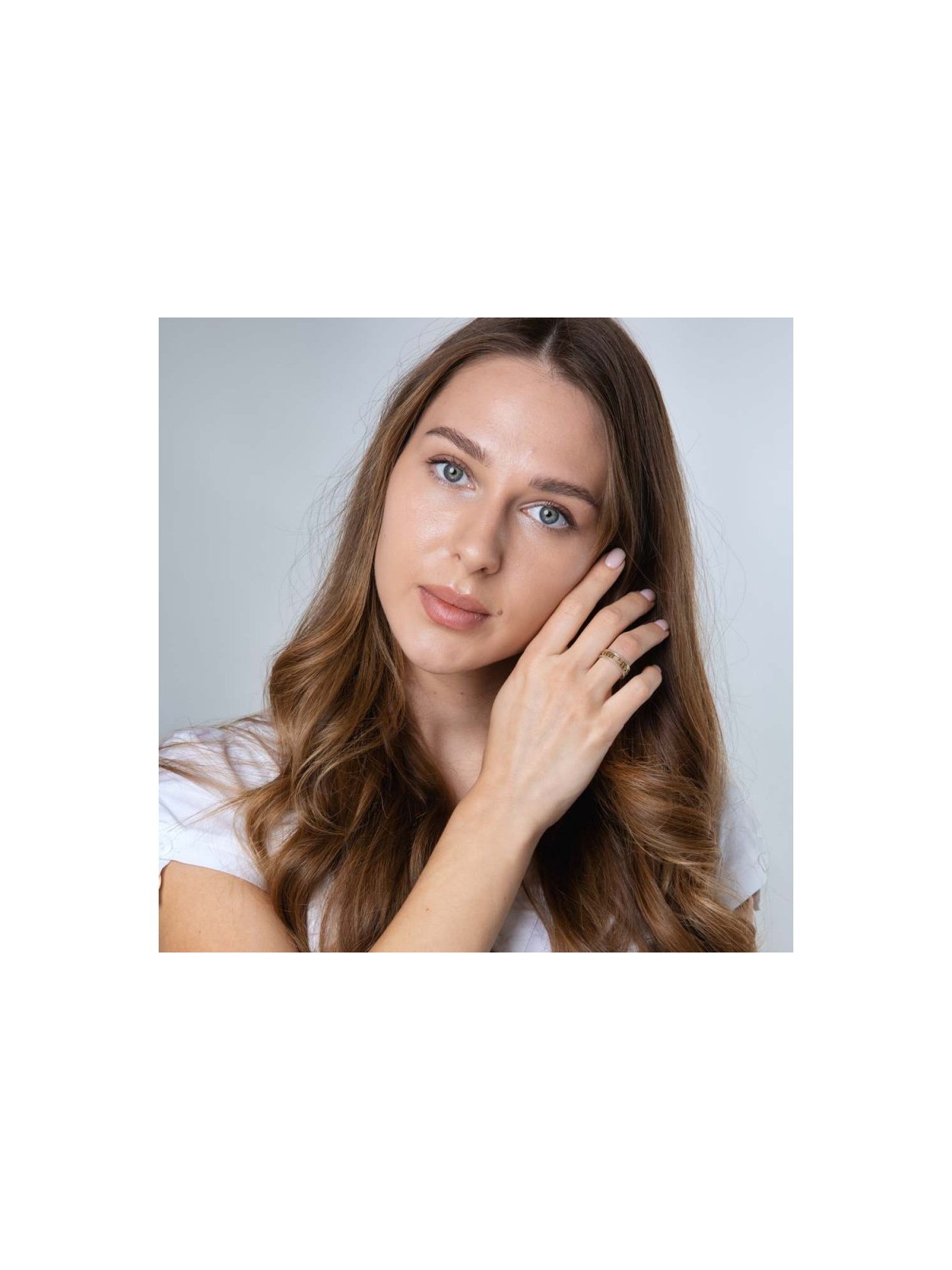 Bague en argent sterling avec découpe en hébreu plaqué or... | Anneaux juifs